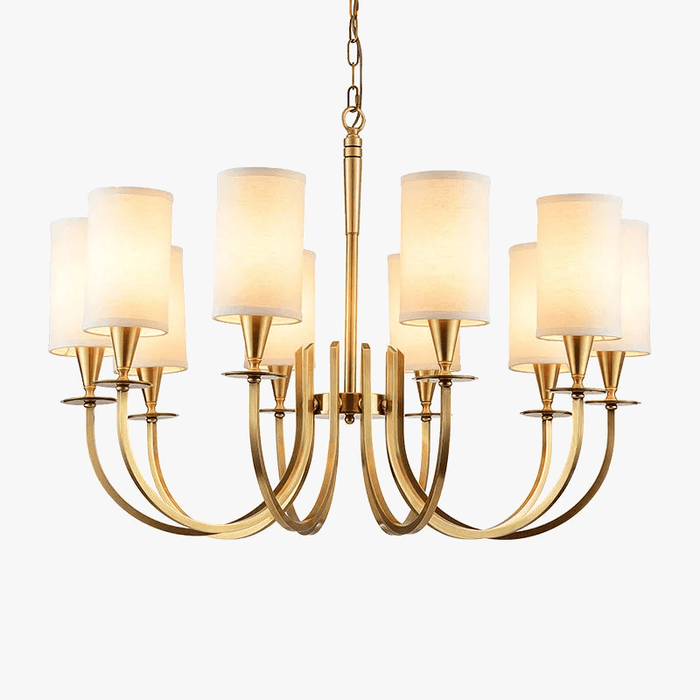 Lustre Américain Nordique en Cuivre pour Éclairage Rural | Marco Lucetti