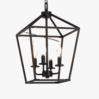 Lustre Americain Retro Style Cage a Oiseaux Eclairage Industriel Moderne | Marco Lucetti