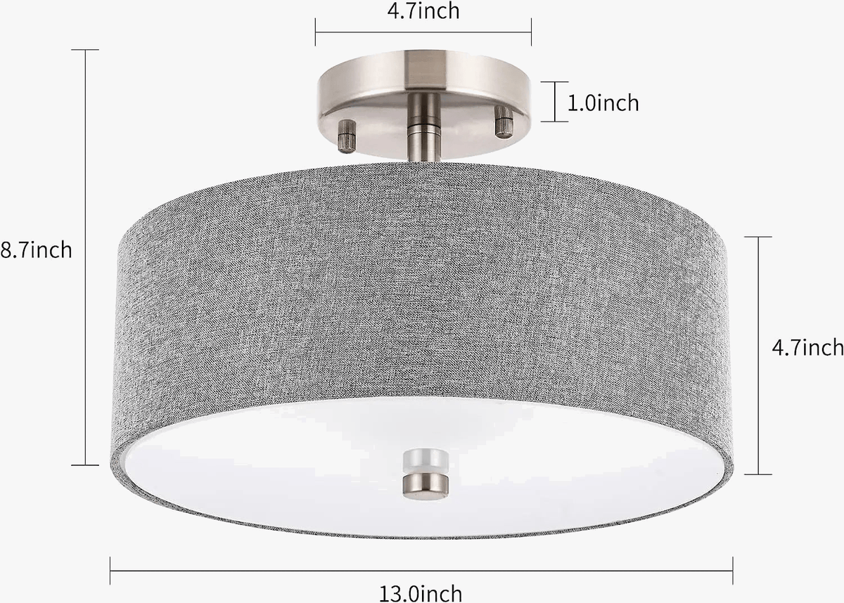 Lustre Américain Simple en Tissu Circulaire | Marco Lucetti