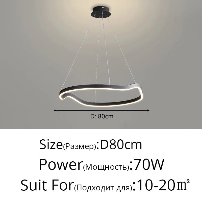 Lustre anneaux déformés design Panochas pour un intérieur élégant | Marco Lucetti