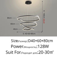 Lustre anneaux déformés design Panochas pour un intérieur élégant | Marco Lucetti