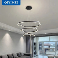 Lustre anneaux déformés design Panochas pour un intérieur élégant | Marco Lucetti