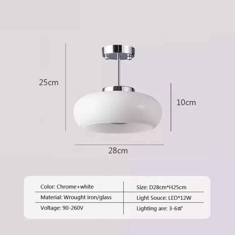 Lustre Antique en Verre et Laiton Orange Medieval | Marco Lucetti WS28CM / Lumière blanche