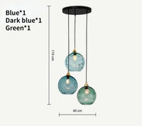 Lustre Aqua Glass - Design Nordique Moderne | Marco Lucetti D