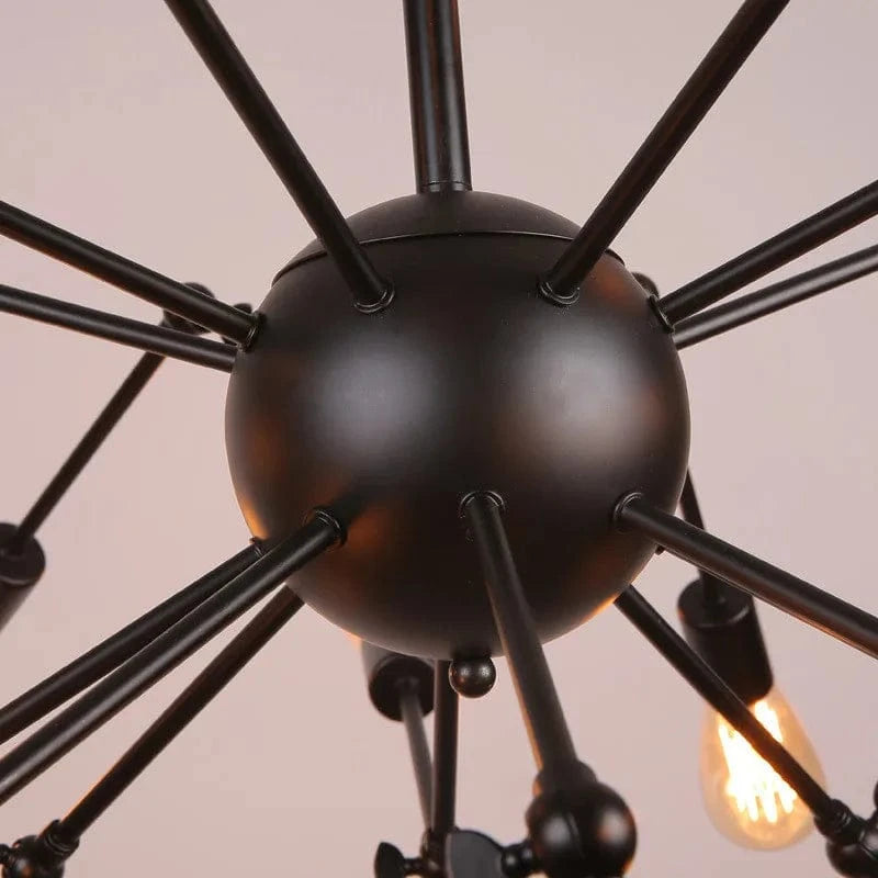 Lustre Arachnée Vintage en Fer Industriel | Marco Lucetti