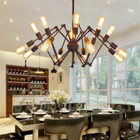 Lustre Arachnée Vintage en Fer Industriel | Marco Lucetti