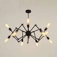 Lustre Arachnée Vintage en Fer Industriel | Marco Lucetti