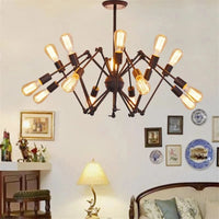 Lustre Arachnée Vintage en Fer Industriel | Marco Lucetti