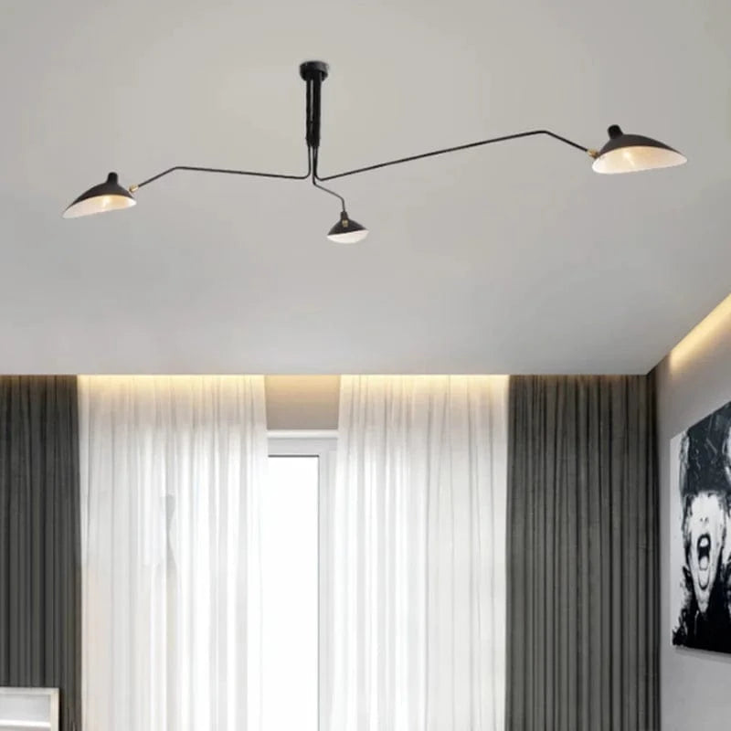 Lustre Araignée en Fer Nordique Industriel Vintage LED Éclairage | Marco Lucetti