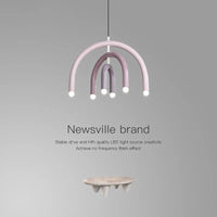 Lustre arc-en-ciel italien en forme de U | Marco Lucetti