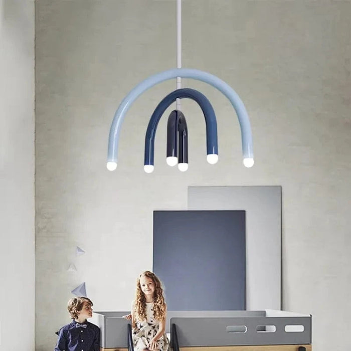 Lustre arc-en-ciel italien en forme de U | Marco Lucetti
