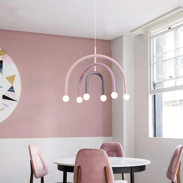 Lustre Arc-en-ciel LED Métal Coloré pour Décoration Intérieure | Marco Lucetti