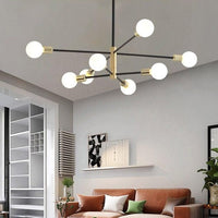 Lustre Aries Constellation - Métal Noir et Doré | Marco Lucetti