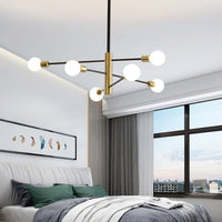 Lustre Aries Constellation - Métal Noir et Doré | Marco Lucetti