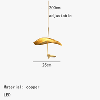 Lustre Art Déco LED en cuivre ajustable | Marco Lucetti