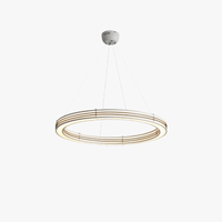 Lustre Art Déco Nouveau Style Anneau Suspendu avec Luminaires Fil Réglable | Marco Lucetti