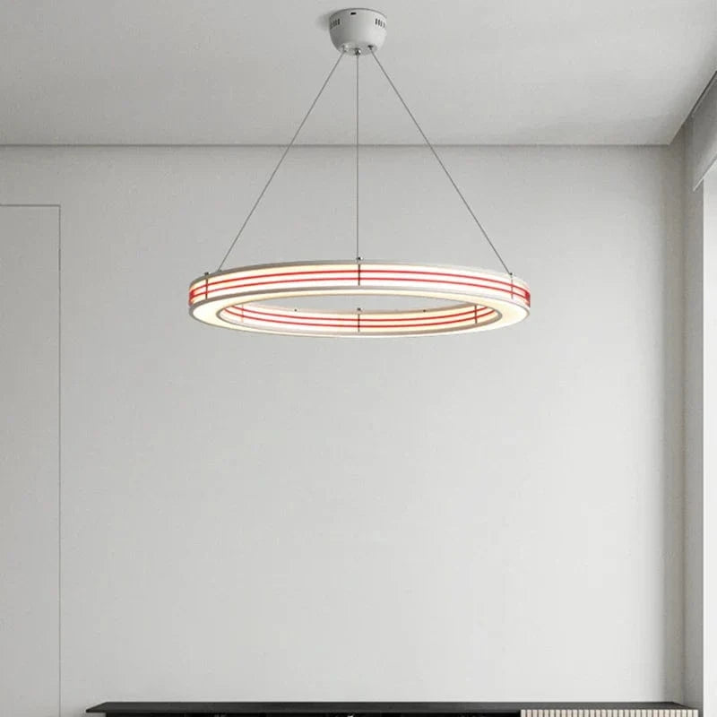 Lustre Art Déco Nouveau Style Anneau Suspendu avec Luminaires Fil Réglable | Marco Lucetti