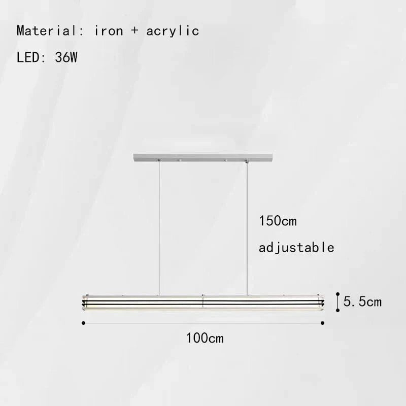 Lustre Art Déco Nouveau Style Anneau Suspendu avec Luminaires Fil Réglable | Marco Lucetti Long 100cm-Noir / 3 modifiables