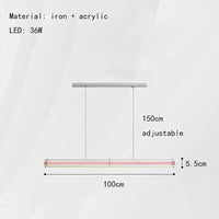 Lustre Art Déco Nouveau Style Anneau Suspendu avec Luminaires Fil Réglable | Marco Lucetti Long 100cm-Rouge / 3 modifiables