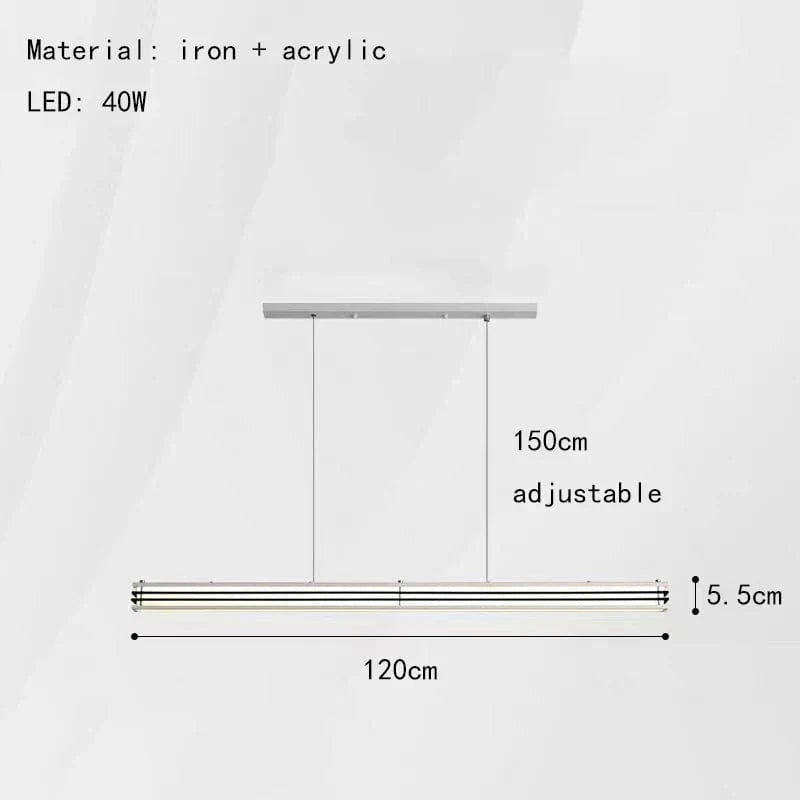 Lustre Art Déco Nouveau Style Anneau Suspendu avec Luminaires Fil Réglable | Marco Lucetti Long 120cm-Noir / 3 modifiables