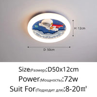 Lustre astronaute LED 2024 pour enfants avec lampe cloud suspendue - Collection Stardust | Marco Lucetti