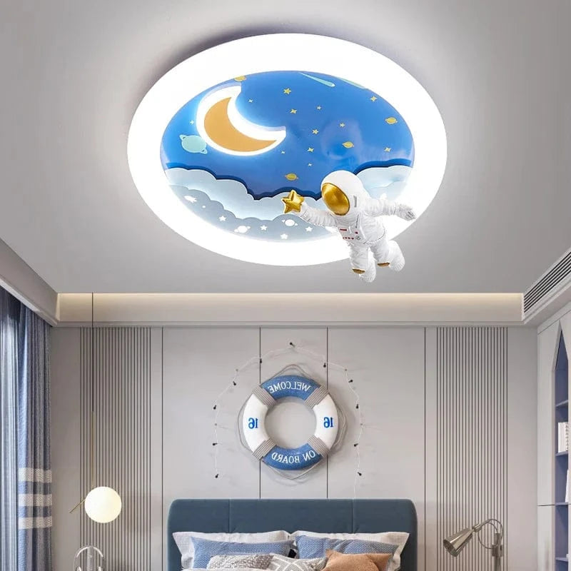 Lustre astronaute LED 2024 pour enfants avec lampe cloud suspendue - Collection Stardust | Marco Lucetti