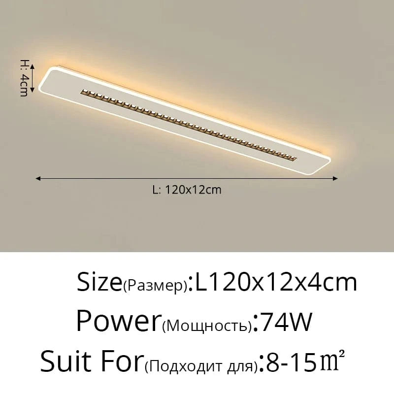 Lustre avec Éclairage LED pour Décoration Intérieure Confortable des Yeux | Marco Lucetti 100cm 74w / Lumière naturelle