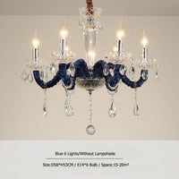 Lustre baroque à LED de Luxe | Marco Lucetti Bleu / B