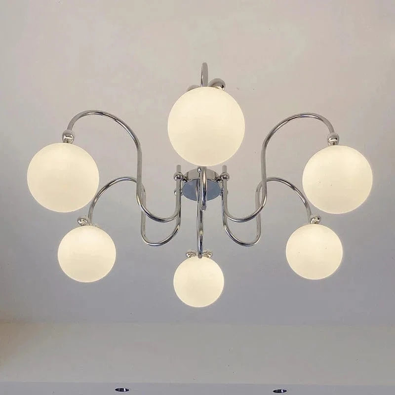 Lustre Blanc Lait - Éclairage Élégant | Marco Lucetti