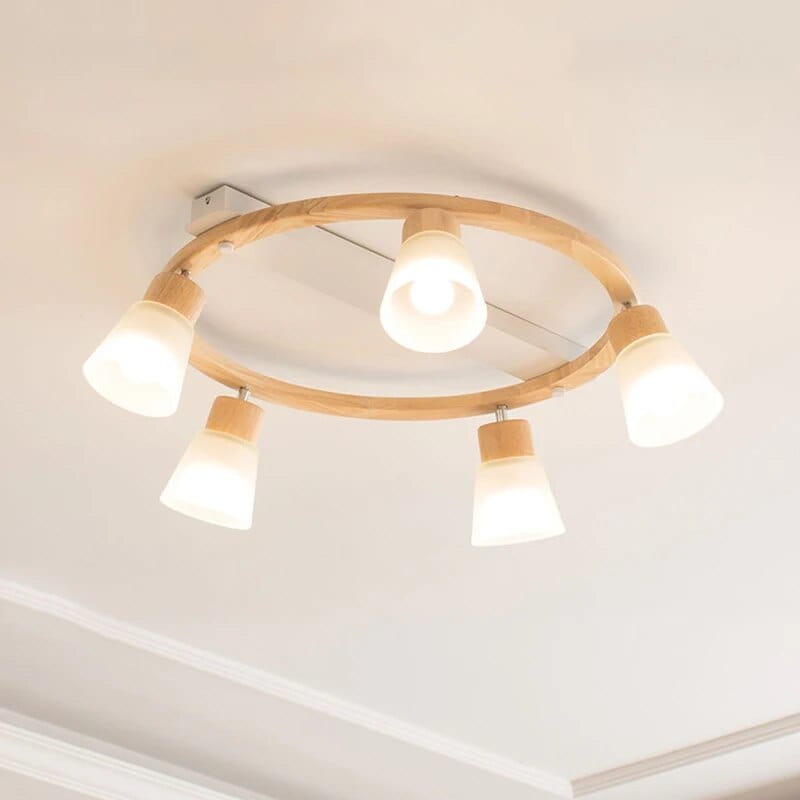 Lustre Bois LED - Éclairage Maison | Marco Lucetti