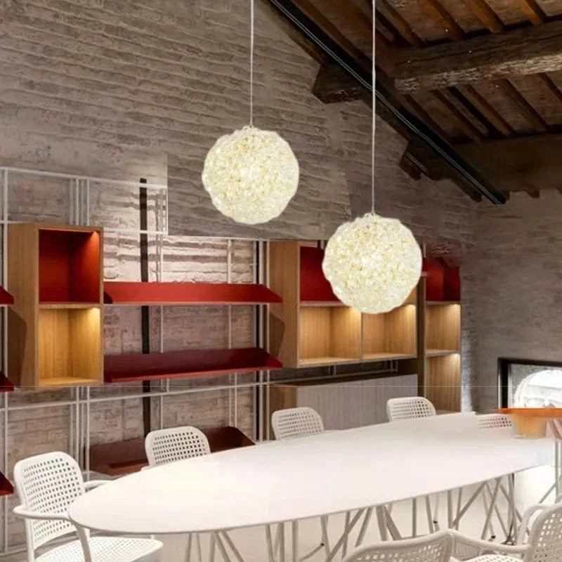 Lustre Boule de Cristal Artistique de Luxe Moderne | Marco Lucetti