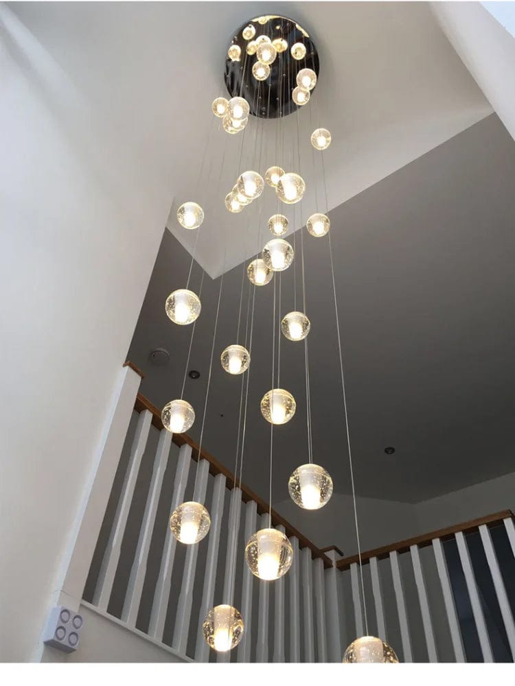 Lustre Boule de Cristal Nordique pour Villa de Luxe | Marco Lucetti