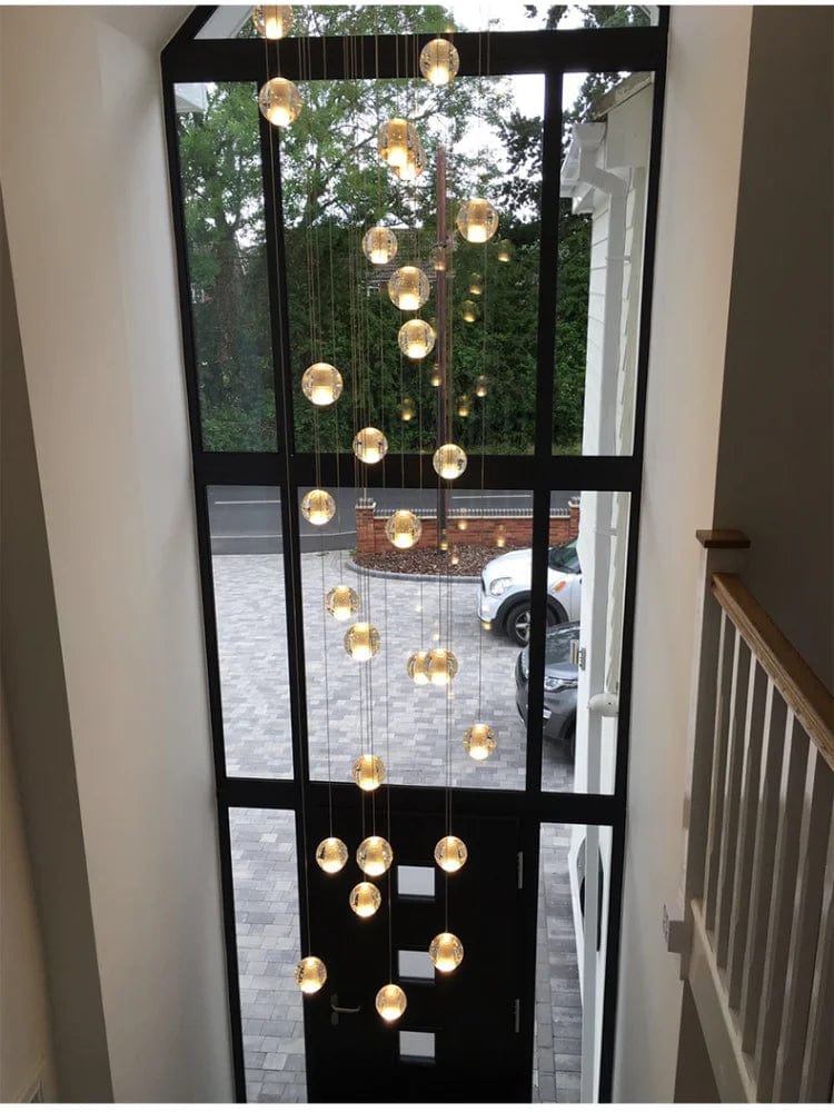 Lustre Boule de Cristal Nordique pour Villa de Luxe | Marco Lucetti