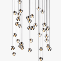 Lustre Boule de Cristal Nordique pour Villa de Luxe | Marco Lucetti