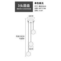 Lustre Boule de Cristal Nordique pour Villa de Luxe | Marco Lucetti 3 têtes 1 / Blanc chaud
