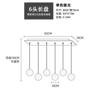 Lustre Boule de Cristal Nordique pour Villa de Luxe | Marco Lucetti 6 têtes 1 / Blanc chaud