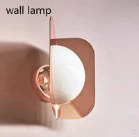 Lustre Boule de Verre Feuilles de Métal Luxe - Or Rose & Or | Marco Lucetti Applique L14 H21cm / Or