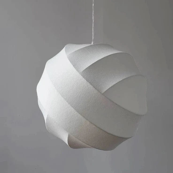 Lustre boule design en tissu soyeux fait main | Marco Lucetti
