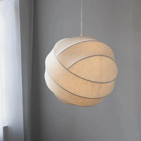 Lustre boule design en tissu soyeux fait main | Marco Lucetti