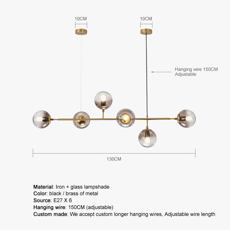 Lustre boule en verre design | Marco Lucetti