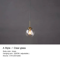 Lustre boule en verre design | Marco Lucetti Verre clair de style F / Blanc chaud