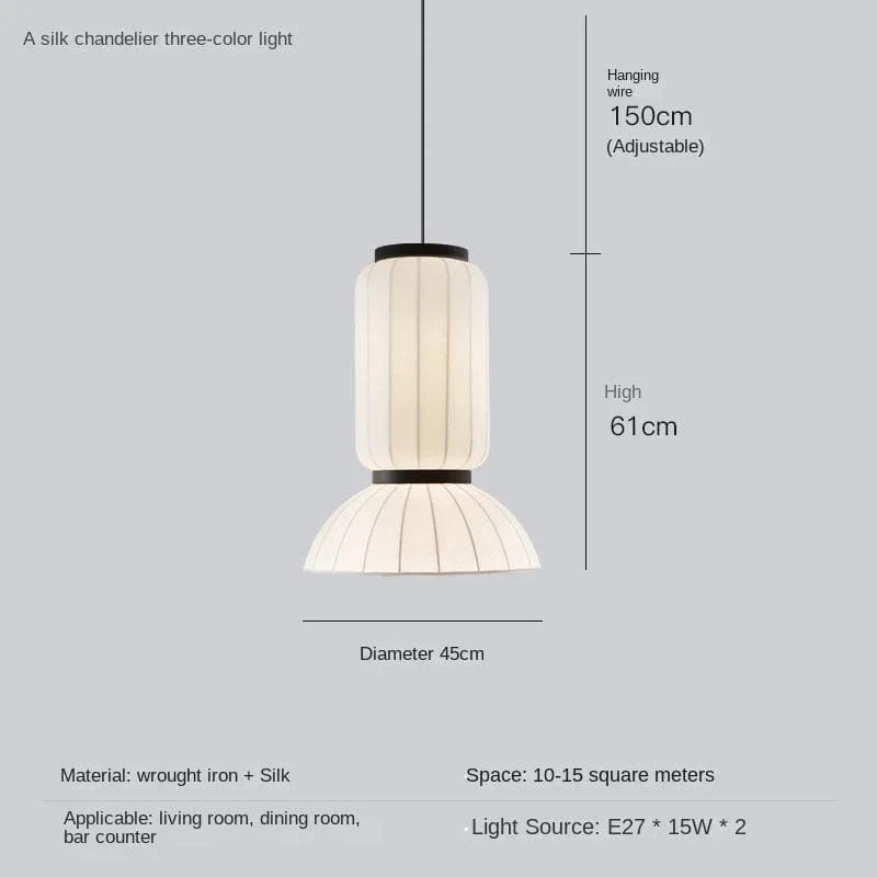 Lustre boule ovale en tissu japonais en soie design | Marco Lucetti A