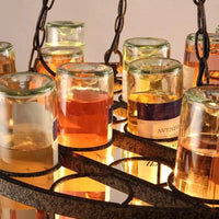 Lustre Bouteille de vin en verre E27 LED Vintage américain rétro industriel Bar créatif café Restaurant éclairage de style Loft | Marco Lucetti