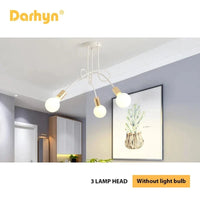 Lustre Branché Minimaliste en Forme de Branche Plafonnier Plaqué Or pour Hôtel, Restaurant, Salon, Cuisine et Chambre | Marco Lucetti 3 têtes or et blanc