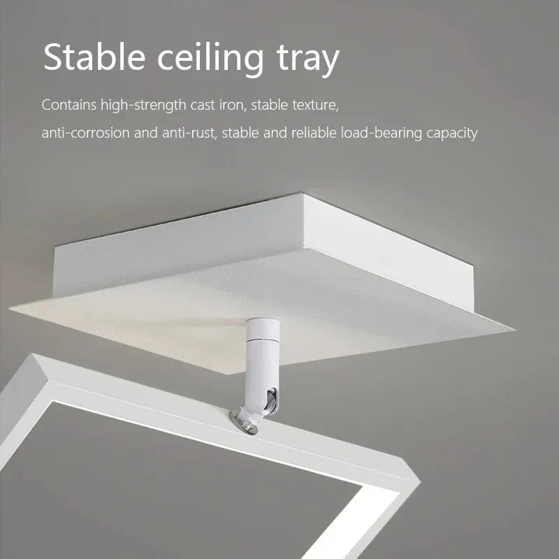 Lustre Carré Minimaliste Moderne avec Éclairage à intensité variable | Marco Lucetti