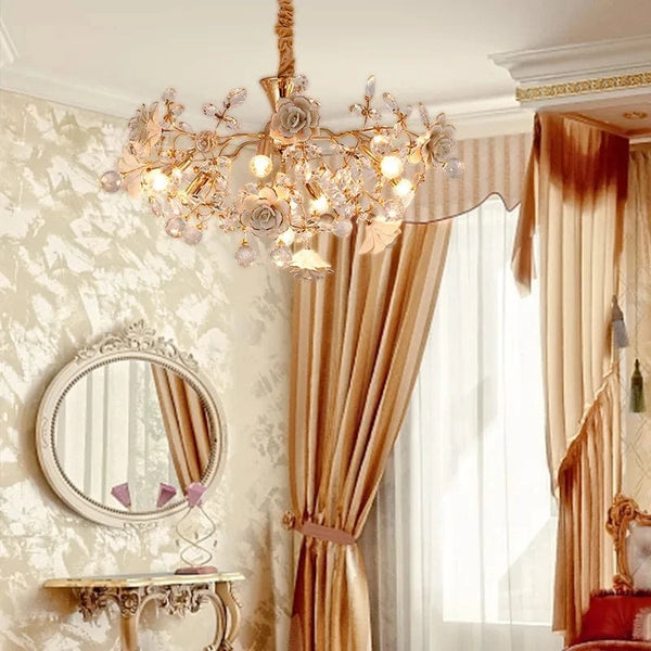 Lustre céramique blanc - Collection Fleurs | Marco Lucetti