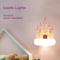  Lustre Chambre de Fille Château Rose Nuage LED | Marco Lucetti