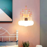  Lustre Chambre de Fille Château Rose Nuage LED | Marco Lucetti