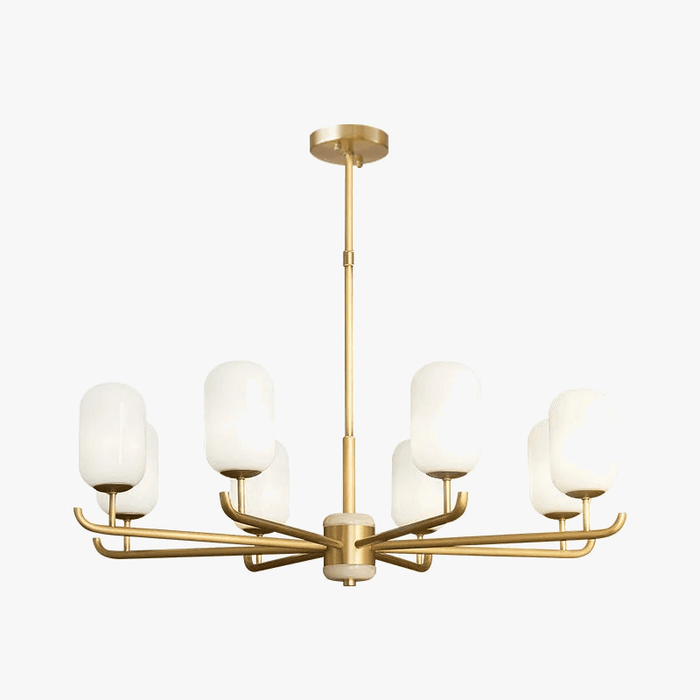 Lustre Chinois de Luxe en Cuivre et Jade | Marco Lucetti