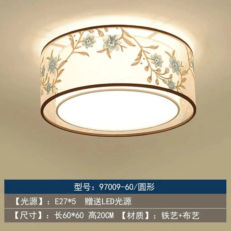 Lustre Chinois Plafonnier Chinoiserie pour Chambre Rétro | Marco Lucetti E 60CM